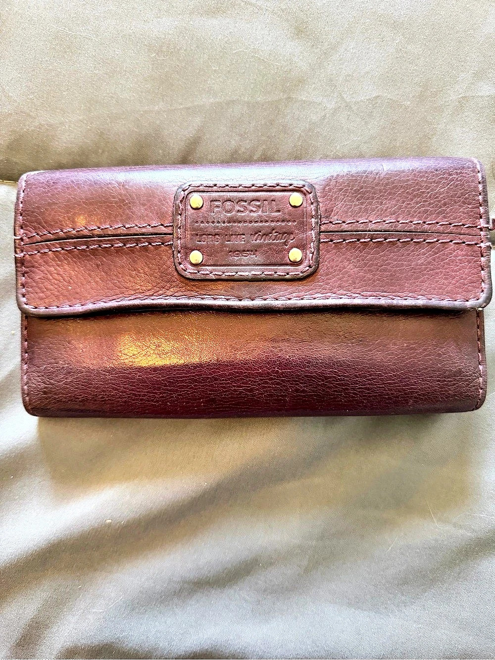 Fossil Emory Clutch Wallet Deep purple